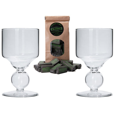 Absinthe Bubble Glasses Set Louche - Standard