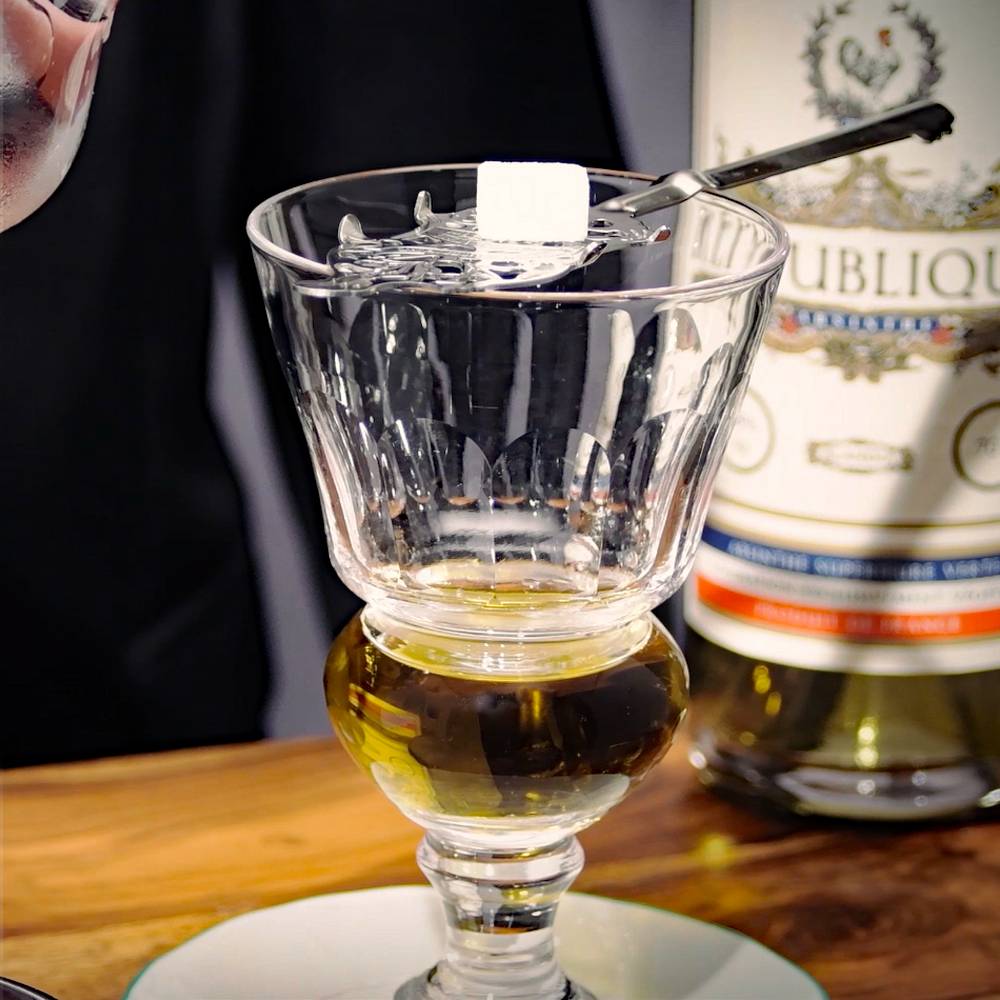 Absinthe fountain set Boule Green Line